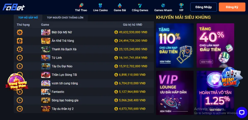 Cập nhật khuyến mãi và ưu đãi mới nhất GA88 APP